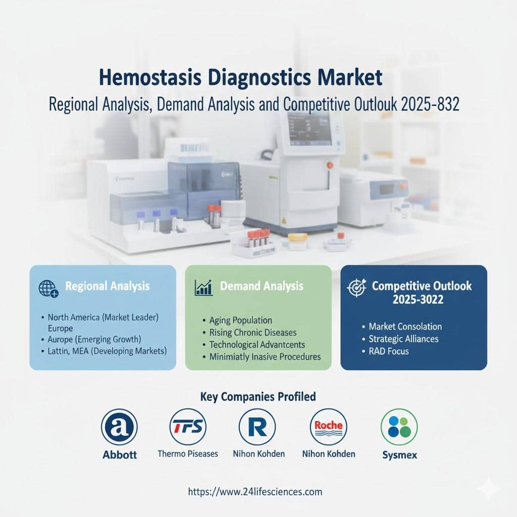 Hemostasis Diagnostics Market Size to Reach USD 804 Million by 2032 | Key Trends & Forecasts