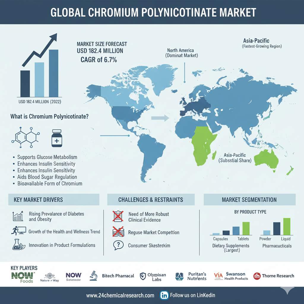 Global Chromium Polynicotinate Market Demonstrates Robust Growth, Driven by Rising Health Consciousness and Metabolic Health Trends