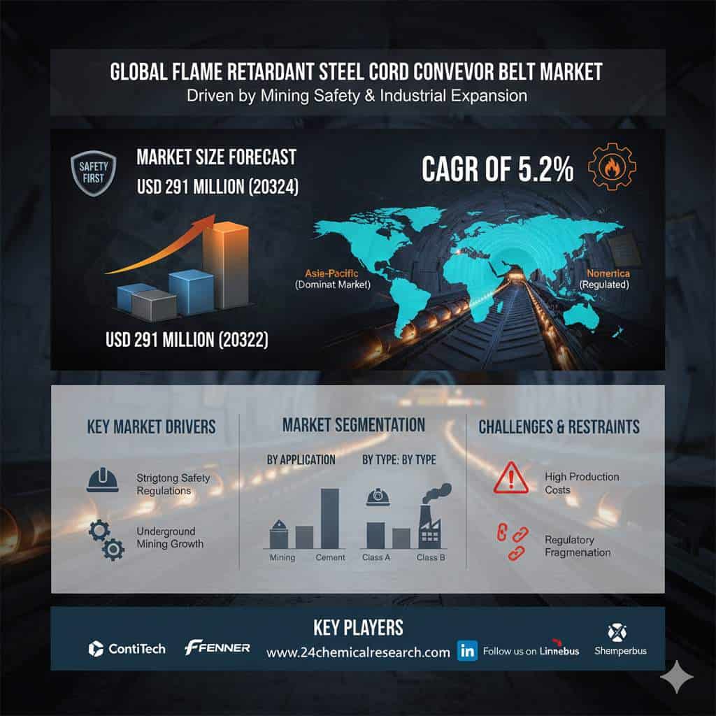 Global Flame Retardant Steel Cord Conveyor Belt Market Demonstrates Strong Growth, Driven by Mining Safety Regulations