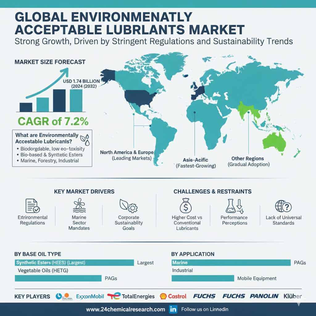 Global Environmentally Acceptable Lubricants Market Experiences Strong Growth, Driven by Stringent Regulations and Sustainability Trends