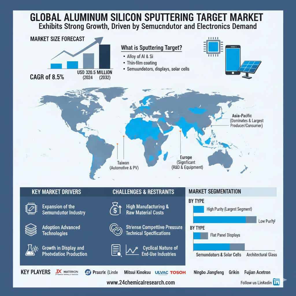Global Aluminum Silicon Sputtering Target Market Exhibits Strong Growth, Driven by Semiconductor and Electronics Demand