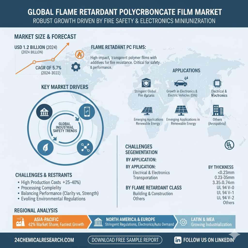 Global Flame Retardant Polycarbonate Film Market Experiences Robust Growth, Driven by Stringent Fire Safety Regulations and Electronics Miniaturization