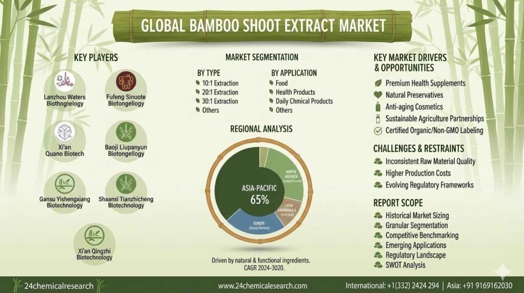 Global Bamboo Shoot Extract Market: USD 856 Million to USD 1.47 Billion at 7.3% CAGR