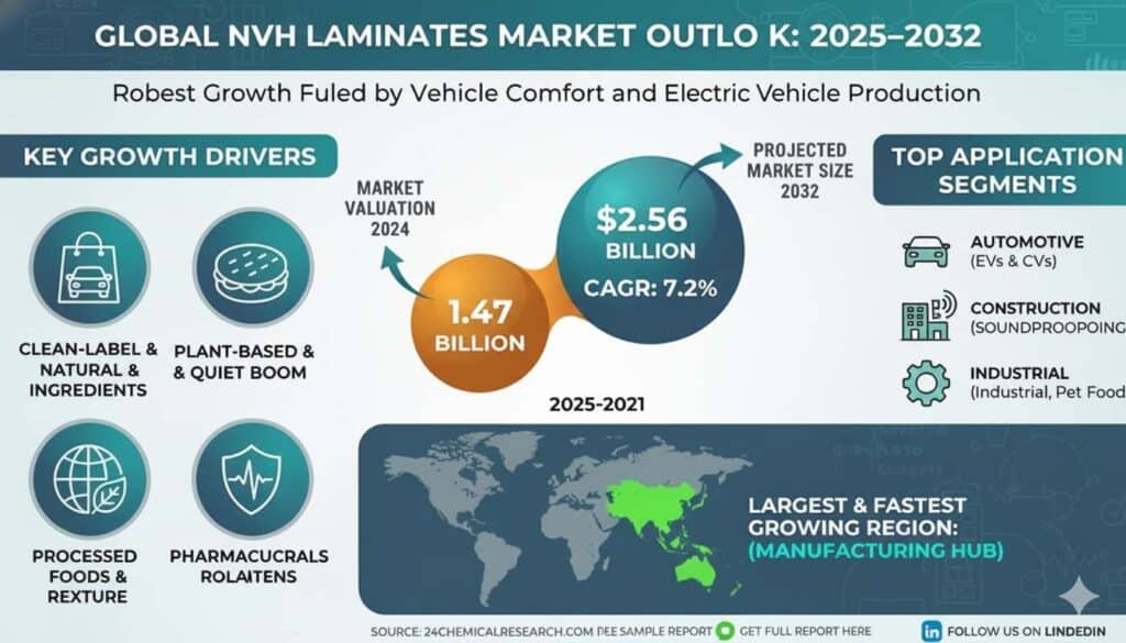 Global NVH Laminates Market Demonstrates Robust Growth, Fueled by Demand for Vehicle Comfort and Electric Vehicle Production