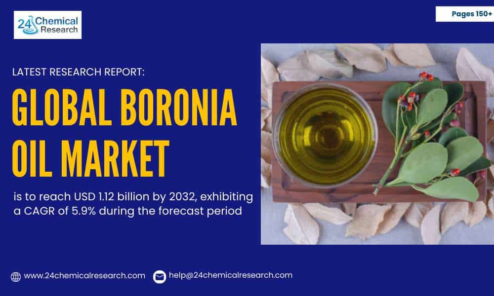 Boronia Oil Market Size to Hit USD 1.12 Billion by 2032, Growing at 5.9% CAGR | Trends, Forecast & Regional Analysis 2025-2032