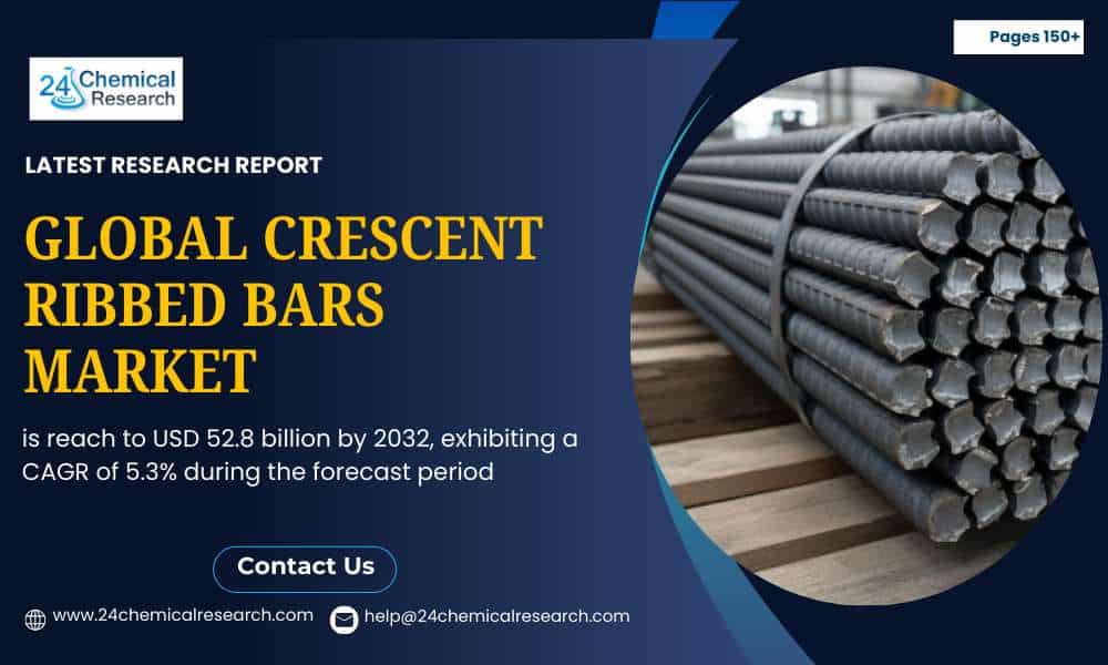 Top 9 Reasons Why Crescent Ribbed Bars Market Will Hit USD 52.8 Billion by 2032 (5.3% CAGR)
