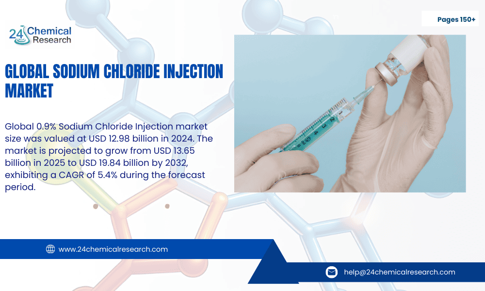 0.9% Sodium Chloride Injection Market to Reach USD 19.84 Billion by 2032, Sustained by Essential Clinical Use and Packaging Innovation
