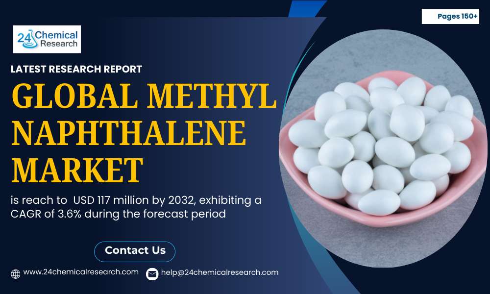 Methyl Naphthalene Market Size to Reach USD 117 Million by 2032 | CAGR 3.6% (2025-2032)