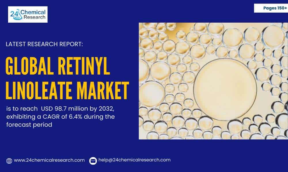 Retinyl Linoleate Market to Surpass USD 98 Million by 2032, Fueled by Anti-Aging Skincare Demand and Clean Beauty Movement