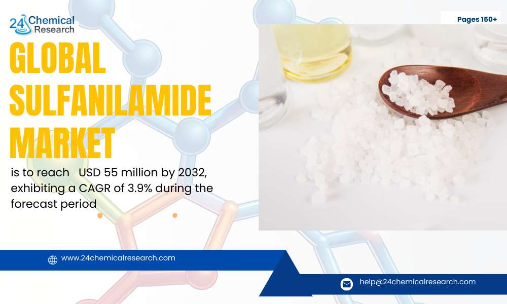 Sulfanilamide Market Projected to Reach USD 55 Million by 2032, Driven by Persistent Pharmaceutical Demand and Asia-Pacific Growth