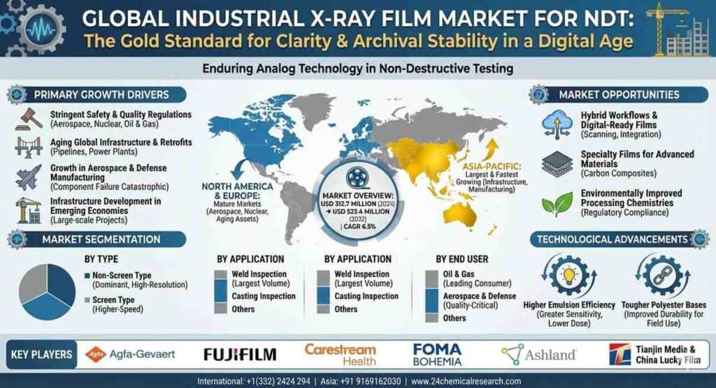 Rising Infrastructure and Aerospace Safety Standards Boost Industrial X-ray Film Market for NDT