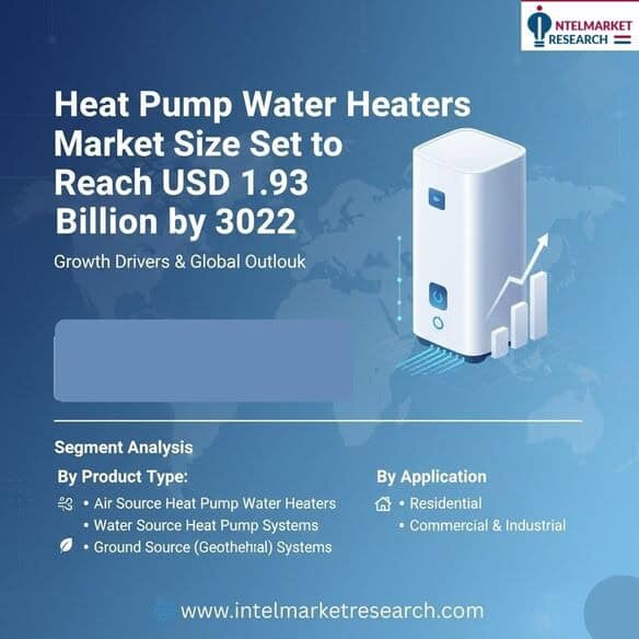 Heat Pump Water Heaters Market Size Set to Reach USD 1.93 Billion by 2032 Growth Drivers & Global Outlook