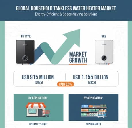 Household Tankless Water Heater Market Growth Analysis, Dynamics, Key Players and Innovations, Outlook and Forecast 2025–2032