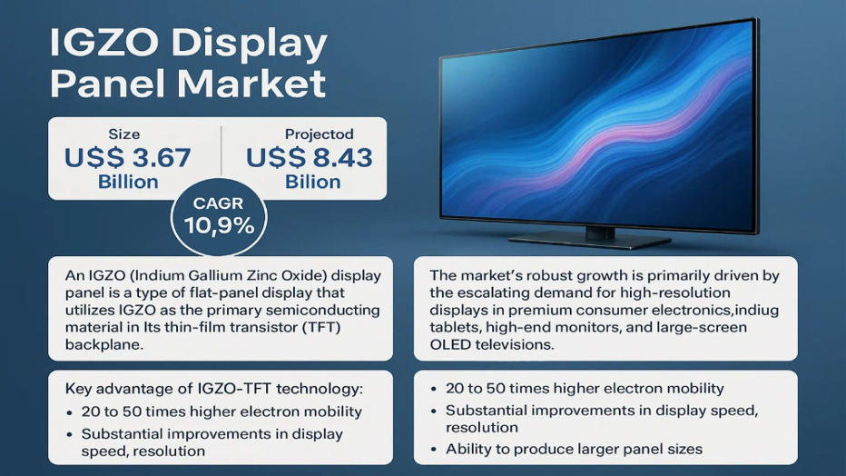 Top Trends and Key Players Driving the IGZO Display Panel Market Growth to 2032