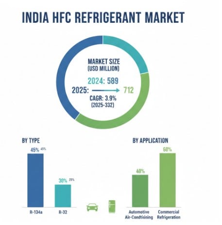 India HFC Refrigerant Market: Growth, Trends, Key Players, and Forecast 2025-2032