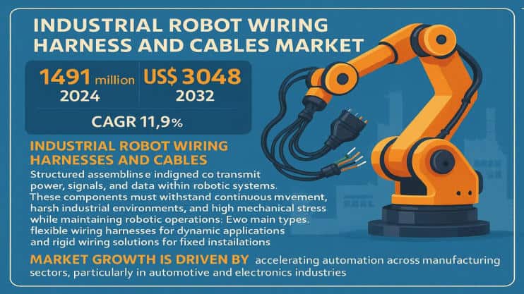 Industrial Robot Wiring Harness and Cables Market: Global Business Strategies, Market Size, and Forecast 2025–2032