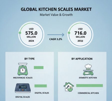 Kitchen Scales Market Growth Analysis, Dynamics, Key Players and Innovations, Outlook and Forecast 2025–2032