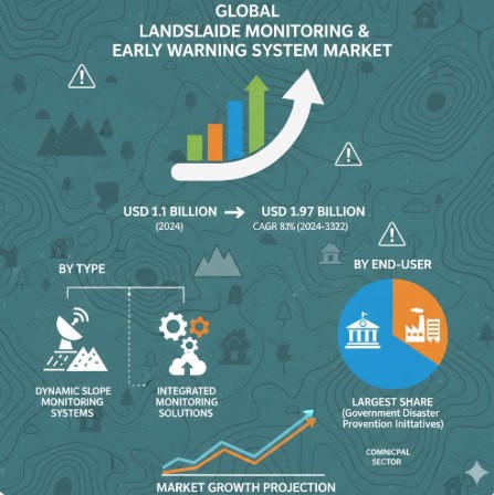 Landslide Monitoring and Early Warning System Market CAGR : Growth, Share, Value, Size and Analysis