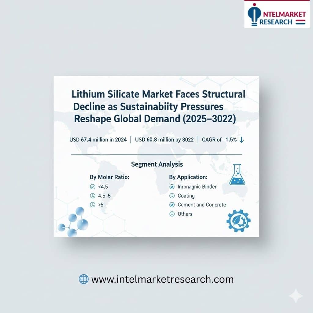 Lithium Silicate Market Faces Structural Decline as Sustainability Pressures Reshape Global Demand (2025–2032)