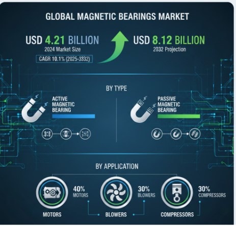 Magnetic Bearings Market Growth Analysis, Dynamics, Key Players and Innovations, Outlook and Forecast 2025-2032