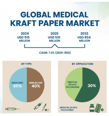 Medical Kraft Paper Market Growth Analysis, Dynamics, Key Players and Innovations, Outlook and Forecast 2025-2032