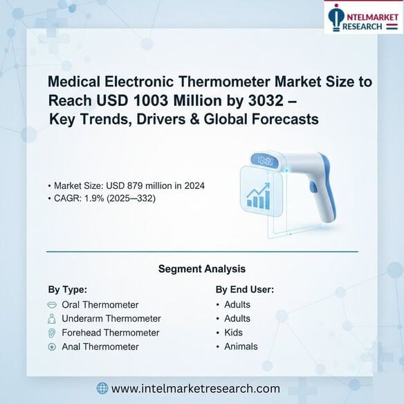Medical Electronic Thermometer Market Size to Reach USD 1003 Million by 2032 Key Trends, Drivers & Global Forecasts