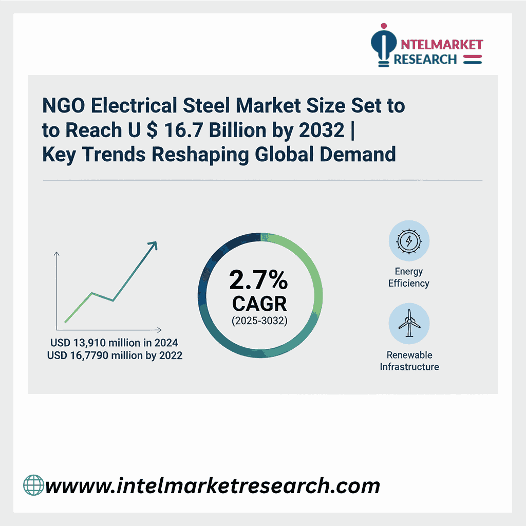 NGO Electrical Steel Market Size Set to Reach US$ 16.7 Billion by 2032 | Key Trends Reshaping Global Demand