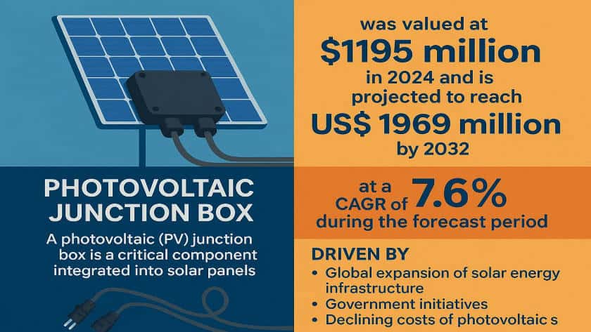 PV Junction Box Market Size, Top Trends, and Key Players Powering Growth to 2032