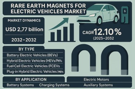 Rare Earth Magnets for Electric Vehicle Market Growth Analysis, Market Dynamics, Key Players and Innovations, Outlook and Forecast 2025–2032