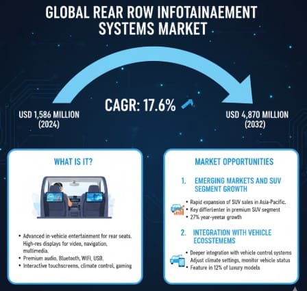 Rear Row Infotainment Systems Market to Reach USD 4.87 Billion by 2032, Growing at 17.6% CAGR