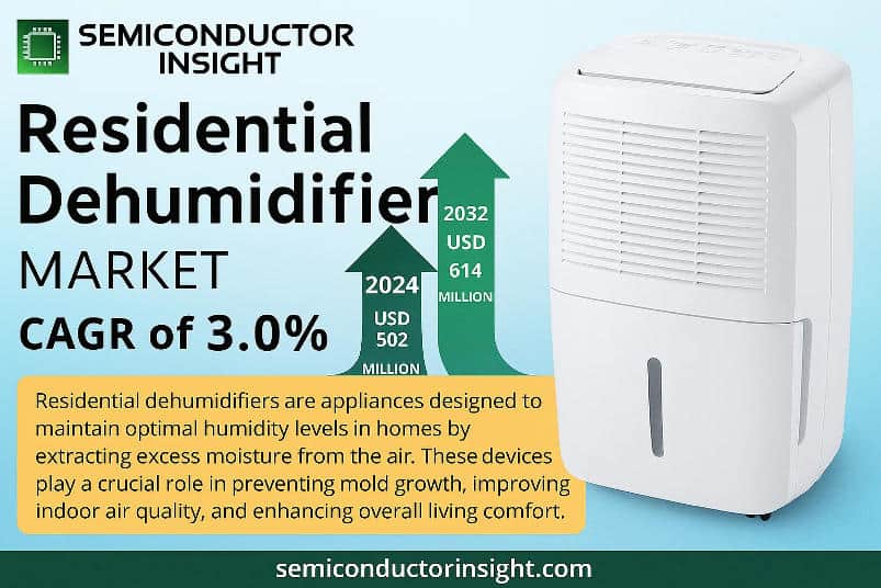 Residential Dehumidifier Market Set for Steady Growth Through 2032