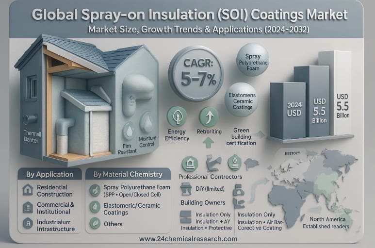 Global Spray-on Insulation (SOI) Coatings Market Demonstrates Steady Growth, Fueled by Energy Efficiency and Building Envelope Innovation