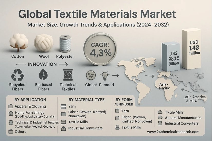 Global Textile Materials Market Demonstrates Steady Growth, Fueled by Apparel Demand and Technical Innovation