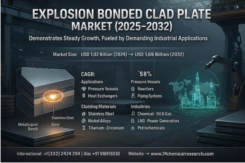 Global Explosion Bonded Clad Plate Market Demonstrates Steady Growth, Fueled by Demanding Industrial Applications