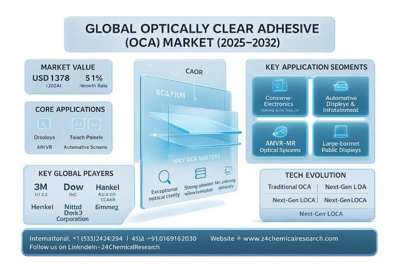 Global Optically Clear Adhesive Market Demonstrates Steady Growth, Fueled by Display Proliferation and Advanced Bonding Applications