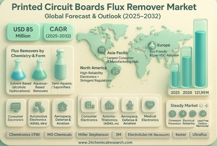 Global Printed Circuit Boards Flux Remover Market Poised for Steady Growth, Driven by Electronics Manufacturing Demands
