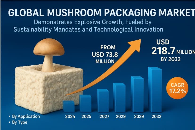 Global Mushroom Packaging Market Demonstrates Explosive Growth, Fueled by Sustainability Mandates and Technological Innovation