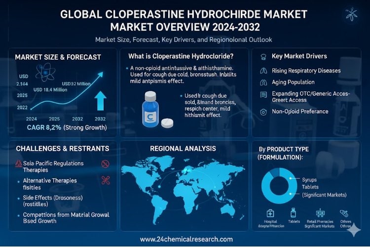Global Cloperastine Hydrochloride Market Poised for Robust Growth, Driven by Rising Respiratory Disorders and Accessibility
