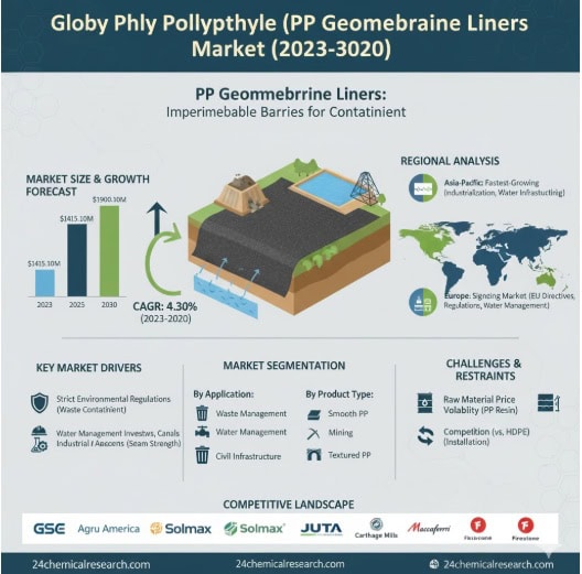 Global Polypropylene (PP) Geomembrane Liners Market Poised for Steady Growth, Driven by Environmental Protection and Infrastructure Projects