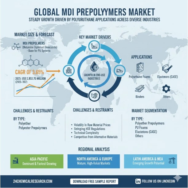 Global MDI Prepolymers Market Shows Steady Growth, Driven by Polyurethane Applications Across Diverse Industries