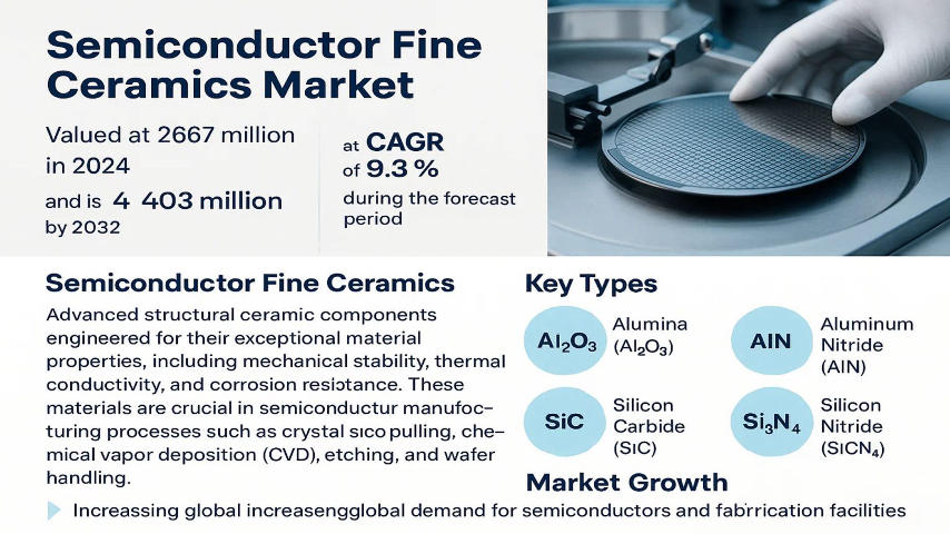 Top Trends and Key Players Driving the Semiconductor Fine Ceramics Market to USD 4.9 Billion by 2032