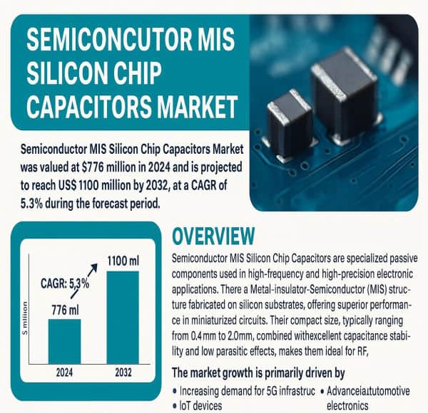 MIS silicon chip capacitors: key players and market outlook