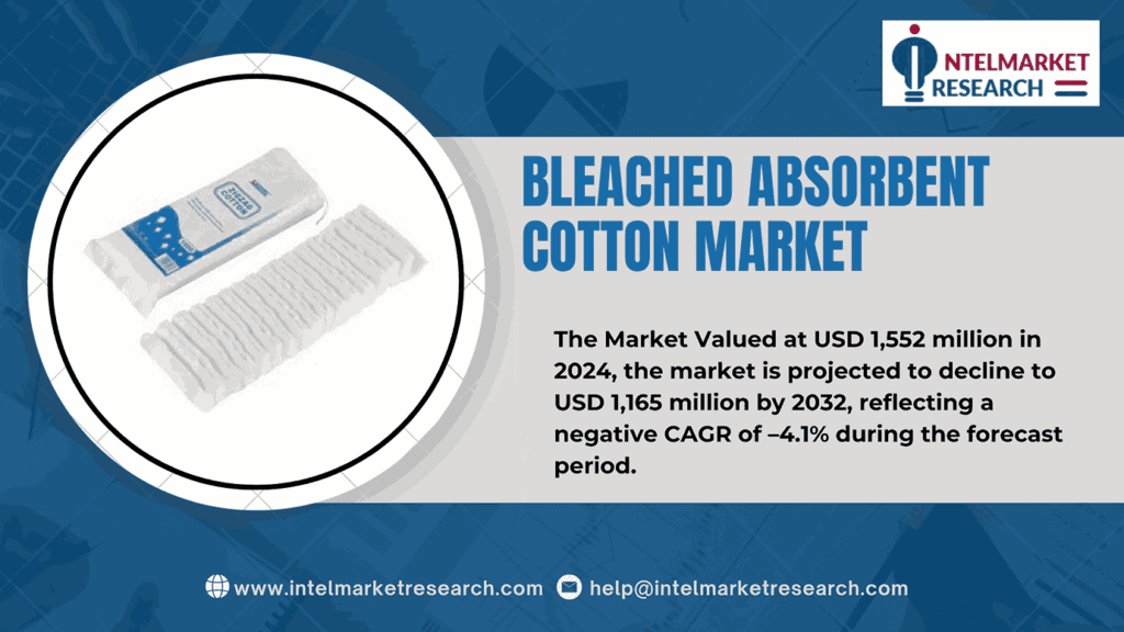 Bleached Absorbent Cotton Market Faces Structural Decline Through 2032 Amid Shifting Medical Demand