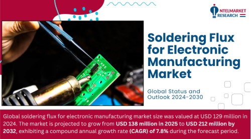 Soldering Flux Market to Reach USD 212 Million by 2032 | Electronics Manufacturing Outlook