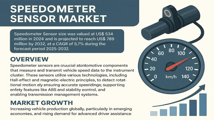 Speedometer Sensor Market: Global Industry Trends, Technology Advancements, and Forecast 2025–2032