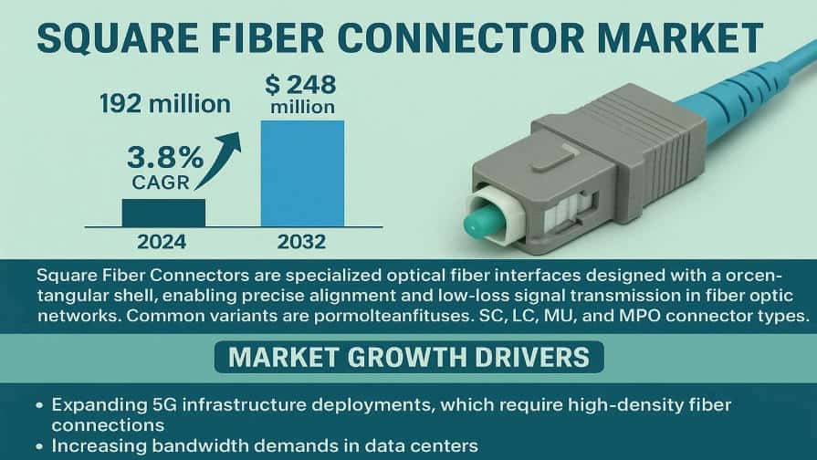 Square Fiber Connector Market: Global Industry Trends, Technology Advancements, and Forecast 2025–2032