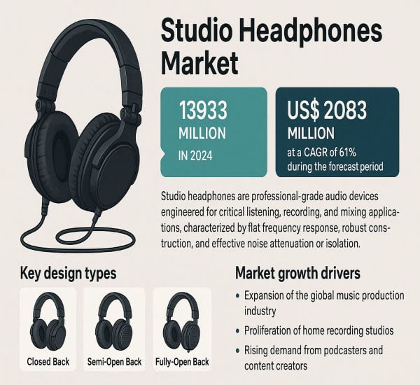 Studio Headphones Market: What Are the Top Trends Driving Demand?