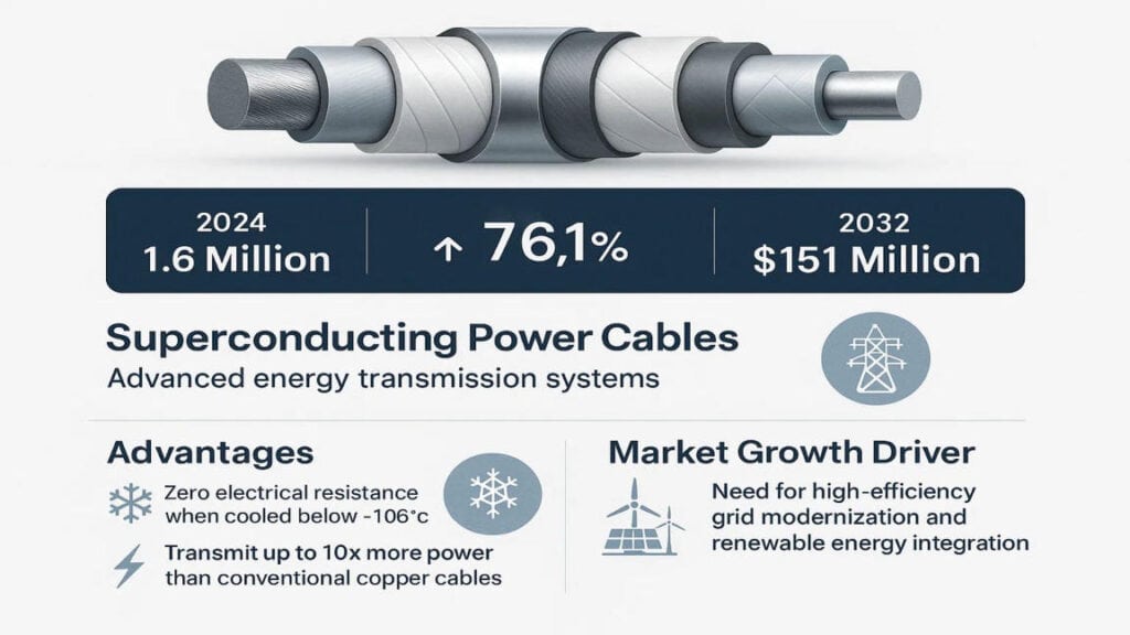 Superconducting Cables Market: Cybersecurity Investments to Witness a CAGR of 76.1% Through 2032