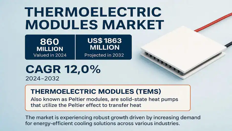 Thermoelectric Modules Market Size, Top Trends & Key Players Powering Growth to 2032