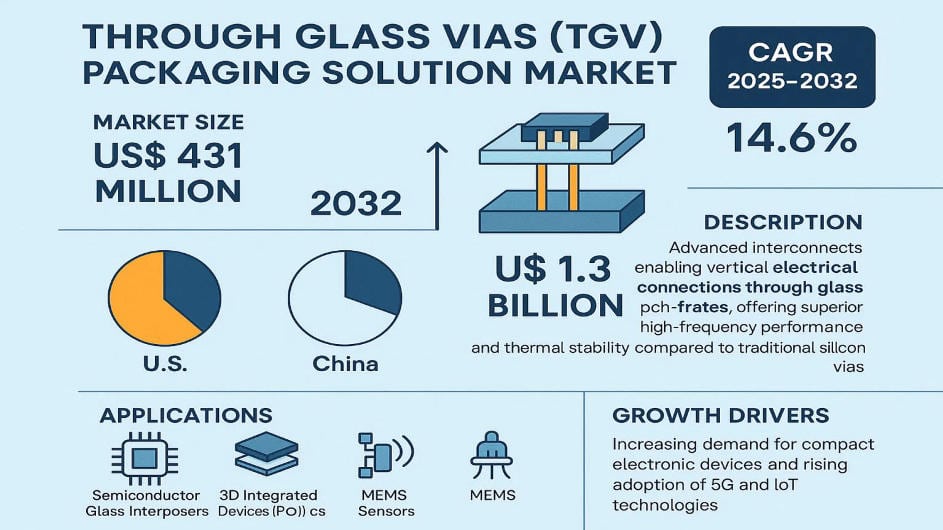 Top Trends Driving the Through Glass Vias (TGV) Packaging Solution Market Growth by 2032